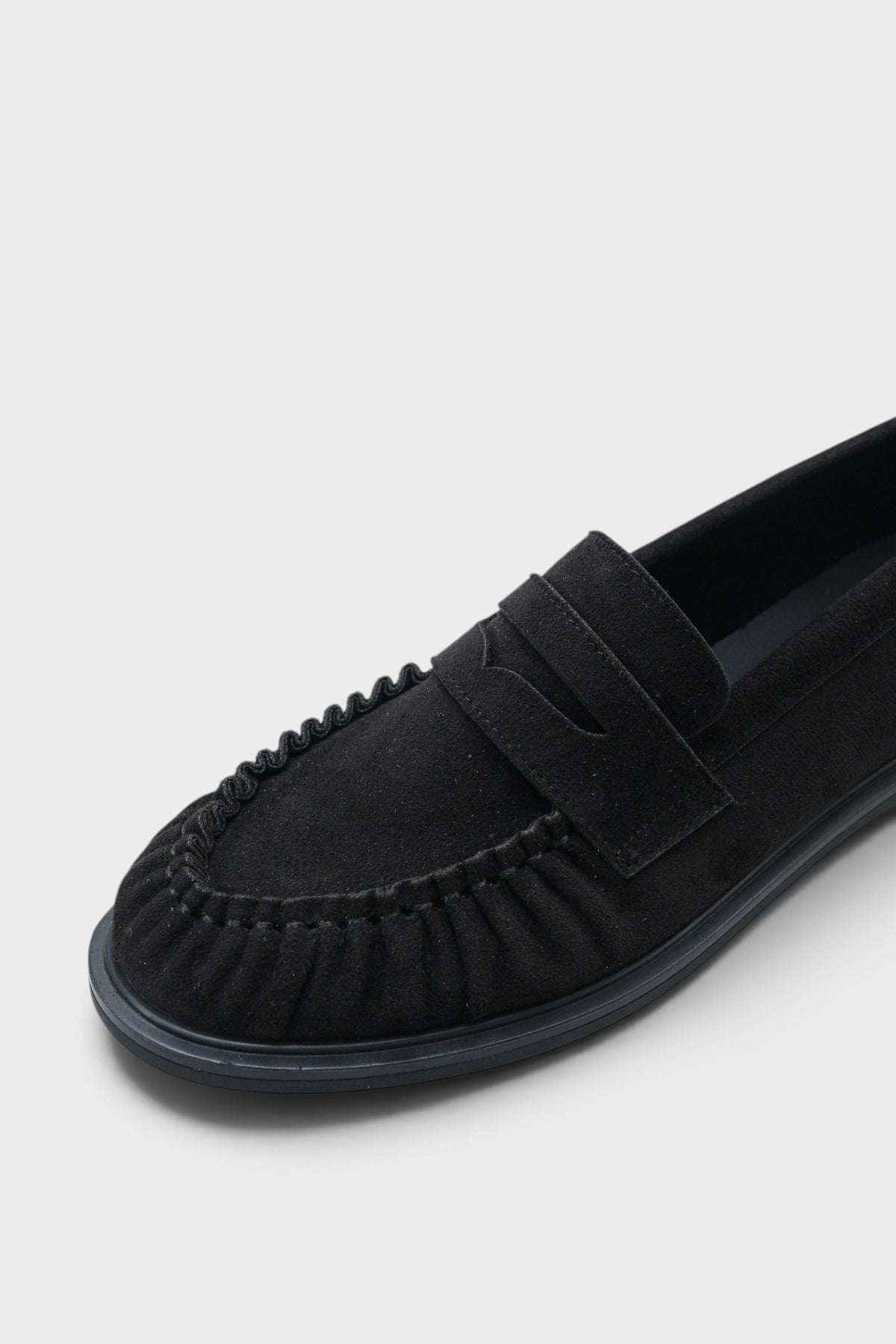 Meggan Büzgülü Kolej Loafer Kadın Ayakkabı
