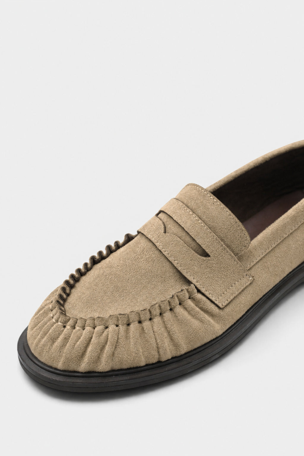 Meggan Büzgülü Kolej Loafer Kadın Ayakkabı