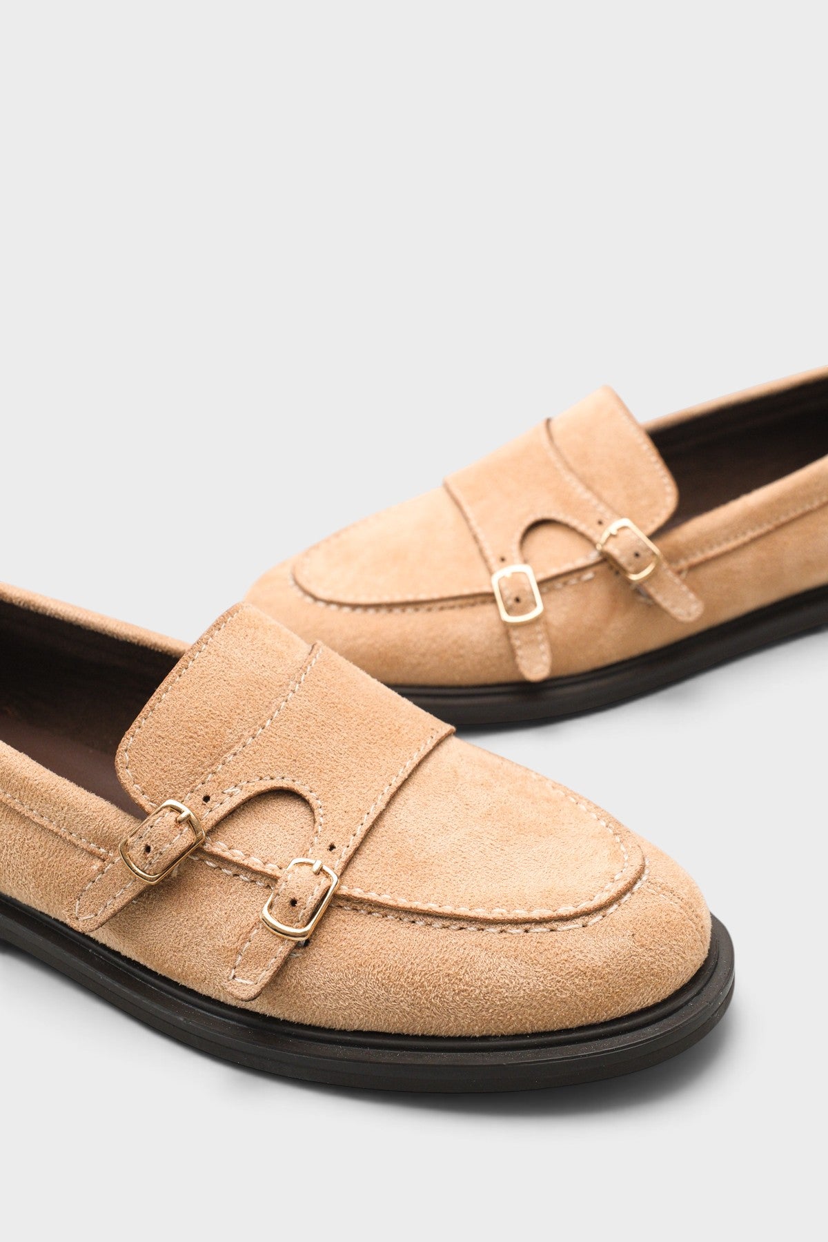 Stephine Çift Tokalı Kadın Loafer Ayakkabı