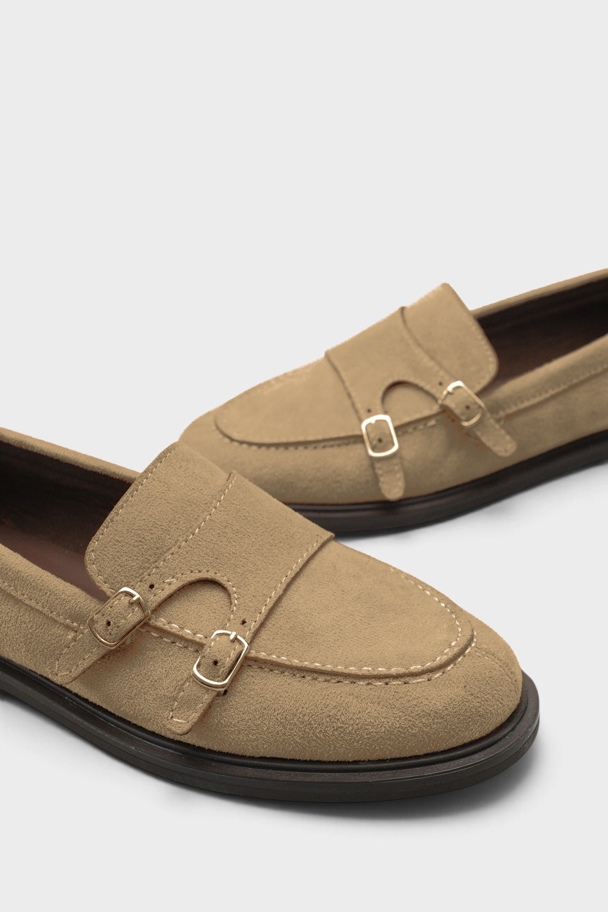 Stephine Çift Tokalı Kadın Loafer Ayakkabı